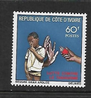 COTE D'IVOIRE 1980    LUTTE CONTRE LE TABAGISME YVERT N°537 NEUF MNH** - Drugs