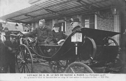 RAMBOUILLET (Yvelines) - Voyage Du Roi De Suède 23/11/1908 - En Quittant La Gare - Politique, Président Armand Fallières - Rambouillet