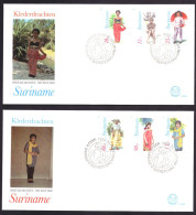 Suriname Republiek / Surinam Republic FDC E039 Traditional Clothing (1980) - Suriname