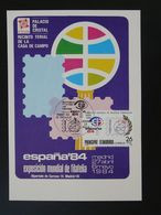 Carte Maximum Card Exposition Espana 1984 Andorre Espagnol Spanish Andorra - Brieven En Documenten
