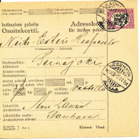 Finland Osoitekortti Adresskort Paket Packet Freight Bill Card Kauhava 22-5-1930 And Backside Seinäjoki 22-5-1930 - Cartas & Documentos