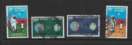 COTE D'IVOIRE 1980   APOLLO 11   YVERT N°529/532 OBLITERE - Afrika