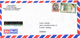 Thailand Air Mail Cover Sent To Germany - Thailand