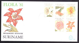 Suriname Republiek / Surinam Republic FDC E048 Flowers Nature (1981) - Suriname