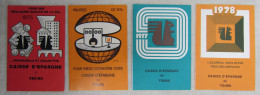 Ensemble De 4 Calendriers De Poche Caisse D'épargne De Tours 1975/76/77/78 - Petit Format : 1971-80