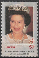 Tuvalu 1986, Postfris MNH, 60th Birthday Of Queen Elizabeth II. - Tuvalu