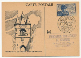 FRANCE => BORDEAUX - Carte Locale "Journée Du Timbre" 1945 - BORDEAUX Timbre Louis XI - Covers & Documents