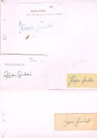 JEUX OLYMPIQUES - AUTOGRAPHES DE MEDAILLES OLYMPIQUES - CONCURRENTS D'ALLEMAGNE DE L'EST - - Autografi