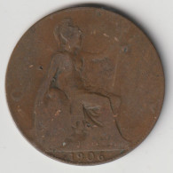 GREAT BRITAIN 1906: 1 Penny, KM 794 - D. 1 Penny