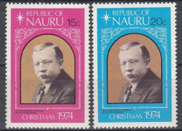 NAURU 115-116,unused,Christmas 1974 (**) - Nauru