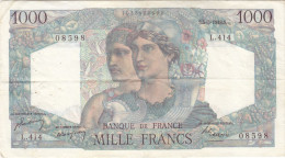 Billet 1000 F Minerve Et Hercule Du 12-7-1945 FAY 41.06 Alph. V.83 - 1 000 F 1945-1950 ''Minerve Et Hercule''