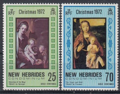 NEW HEBRIDES 347-348,unused,Christmas 1972 (**) - Unused Stamps