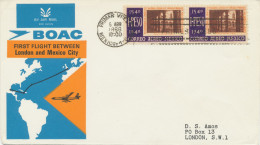 MEXIKO 1966, Erstflug British Overseas Airways Corporation (BOAC – Existierte Von 1939 Bis 1974)  Mit Boeing Rolls Royce - Mexico