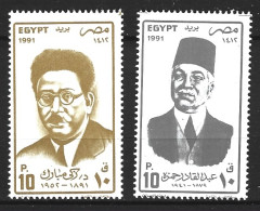 EGYPTE. N°1454-5 De 1991. Personnalités. - Unused Stamps