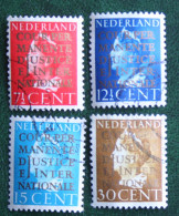 Cour Internationale De Justice NVPH D16-D19 D 16 (Mi Dienst 16-19) 1940 Gestempeld / Used NEDERLAND / NIEDERLANDE - Dienstzegels