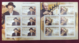 AC - TURKEY STAMP - ASIK VEYSEL SATIROGLU MINSREL FOLK POET SCALD MNH FULL SHEET 21 MARCH 2023 - Neufs