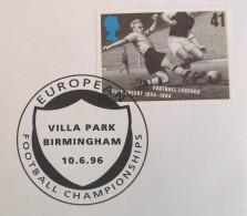 England Football Soccer Fussball Calcio UEFA EURO 96 Villa Park Birmingham Mark Match Of 10 06 96 Scotland 0 Nederland 0 - Covers & Documents