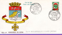 Algérie ; France ;FDC 1956 " Armoiries De Bone " - FDC