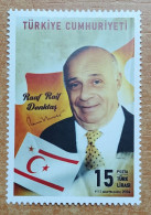 AC - TURKEY  STAMP RAUF RAIF DENKTAS  FOUNDING PRESIDENT OF TURKISH REPUBLIC OF NORTHERN CYPRUS, MNH  27 JANUARY 2024 - Ongebruikt