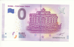 Billet Touristique 0 Euro - ROMA - FONTANA TREVI - SEAW - 2019-1 - N° 3523 - Billet épuisé - Andere & Zonder Classificatie