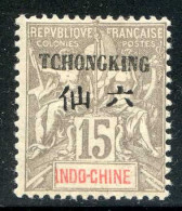 Réf 80 > TCH'ONG K'ING < N° 37 * Neuf Ch. - MH * --- Tchong King - Ungebraucht