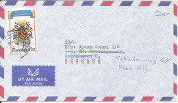 Mauritius Air Mail Cover Sent To Denmark Single Franked - Maurice (1968-...)