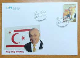 AC - TURKEY FDC RAUF RAIF DENKTAS  FOUNDING PRESIDENT OF TURKISH REPUBLIC OF NORTHERN CYPRUS 27 JANUARY 2024 - FDC