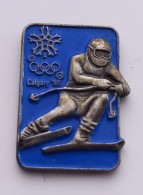 AA33 Pin's Olympics Games Jeux Olympiques JO HIVERS CALGARY Canada 88 ANCIEN JEUX SKI Achat Immédiat - Wintersport