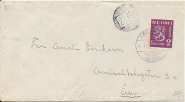 Finland Cover Sent To Abo 17-1-1934 Backside Postmark Single Franked - Lettres & Documents