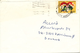 Finland Cover Sent To Denmark Porvoo 26-4-1993 Single Franked - Storia Postale