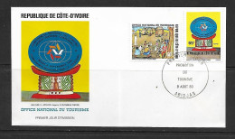 COTE D'IVOIRE 1980 FDC OFFICE DU TOURISME   YVERT N°547/547 - Altri & Non Classificati