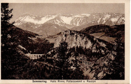 013372 Semmering - Kalte Rinne, Polleroswand U. Raxalpe 1927 - Semmering