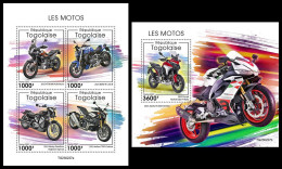 TOGO 2023 MNH Motorcycles Motorräder M/S+S/S – OFFICIAL ISSUE – DHQ2404 - Motos