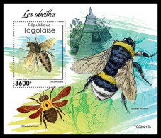 TOGO 2023 MNH Bees Bienen S/S – OFFICIAL ISSUE – DHQ2404 - Abeilles