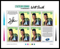 NIGER 2023 MNH Will Smith Actor Schauspieler M/S – OFFICIAL ISSUE – DHQ2404 - Acteurs