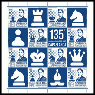 NIGER 2023 MNH Jose Raul Capablanca Chess Schach M/S – OFFICIAL ISSUE – DHQ2404 - Echecs