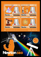 NIGER 2023 MNH Isaac Newton Astronom M/S – OFFICIAL ISSUE – DHQ2404 - Astronomie