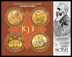 NIGER 2023 MNH Alfred Nobel M/S – OFFICIAL ISSUE – DHQ2404 - Physique