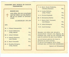 Prentje PAROCHIE ST PETRUS EN PAULUS  VROENHOVEN  ALLERZIELEN 1975-1976 - Religion & Esotérisme