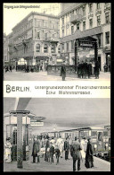 GERMANY - BERLIN - Untergrundbahnhof Friedrichstrasse.Ecke Mohrenstrasse(Ed.P F B  Nº 81) Carte Postale - U-Bahnen