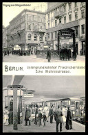 GERMANY - BERLIN - Untergrundbahnhof Friedrichstrasse.Ecke Mohrenstrasse(Ed.P F B  Nº 81) Carte Postale - Subway