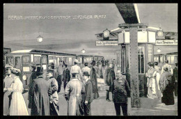 GERMANY - BERLIN - Untergrundbahnhof ,Leipziger Platz. (Ed. P F B  Nº 80) Carte Postale - Subway