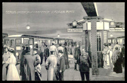 GERMANY - BERLIN - Untergrundbahnhof ,Leipziger Platz. (Ed. P F B  Nº 80) Carte Postale - Métro