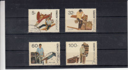 Portugal, Profissões Tipicas Açorianas, 1990, Mundifil Nº 1953 A 1956 Used - Gebruikt