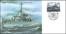 Enveloppe Souvenir/Herdenkingsomslag - 50ème Aniv OTAN/50ste Verj NAVO - 13-03-99 - F912 Wandelaar - BXL/BRS - Cartas & Documentos