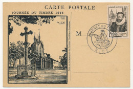 FRANCE => NICE - Carte Locale "Journée Du Timbre" 1946 Timbre Fouquet De La Varane - Covers & Documents
