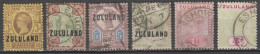 ZULULAND - 1888/1894 - YVERT N°5 * MH + 6/7 + 10 + 15 + 21 OBLITERES - COTE = 485 EUR - Zoulouland (1888-1902)