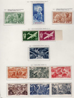 Martinique (1942-46) - P A Oeuvres - Victoire - Tchad Au Rhin - Neufs* - Poste Aérienne