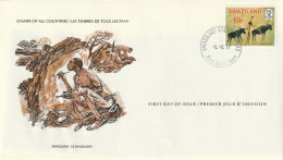 Swaziland 1977, FDC Unused, Rock Art From The Highveld Caves. - Swaziland (1968-...)