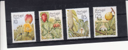 Portugal, Frutos E Plantas Sub-Tropicais Da Madeira, 1992, Mundifil Nº 2057 A 2060 Used - Used Stamps